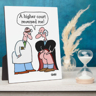 Funny Lawyers Law Office Cartoon Desk Plaque