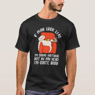 Funny Lazy Cat People Sarcasm Sarcastic Saying Men T-Shirt