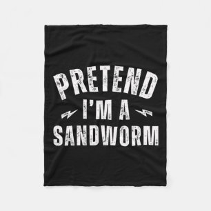 Funny Lazy Costume Last Minute Pretend I'm A Sandw Fleece Blanket