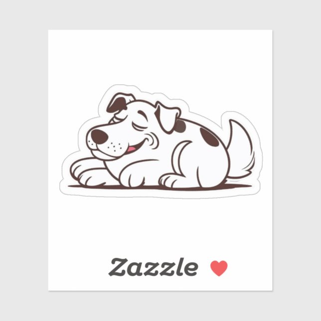 Funny Lazy Dog Design (Sheet)