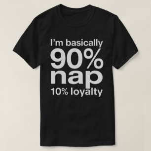 Funny Lazy Dog Humor Sarcastic Design T-Shirt
