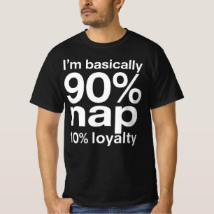 Funny Lazy Dog Humor Sarcastic Design T-Shirt