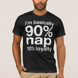 Funny Lazy Dog Humour Sarcastic Design T-Shirt