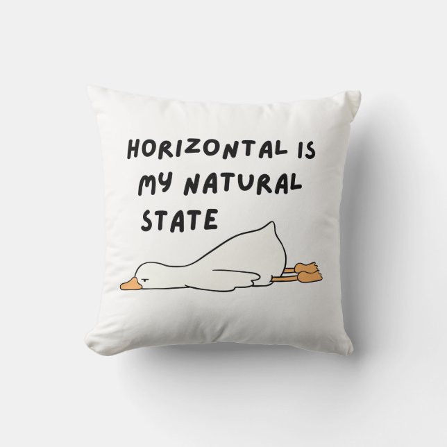 Funny Lazy Duck  Cushion (Front)