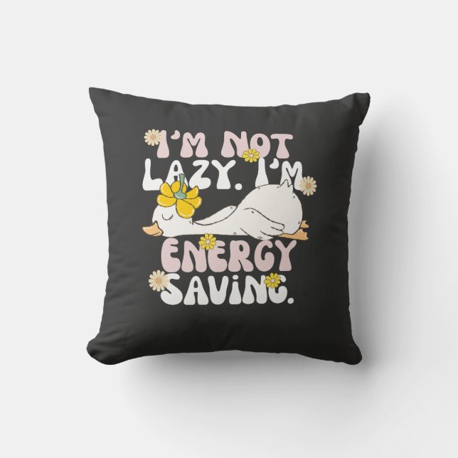 Funny Lazy Duck Pillow (Front)