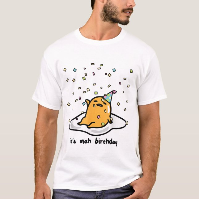 Funny Lazy Egg Birthday T-Shirt (Front)