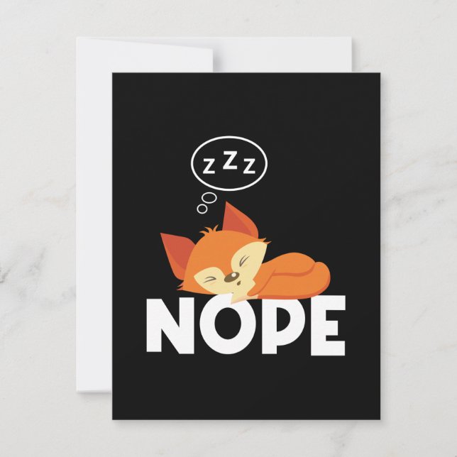 Funny Lazy Fox (Front)