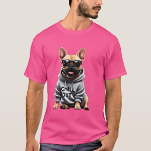 Funny Lazy French Bulldog Dog Chillin Dogs Chill O T-Shirt