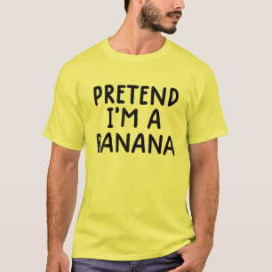 Funny Lazy Halloween Costume Pretend I'm A Banana T-Shirt