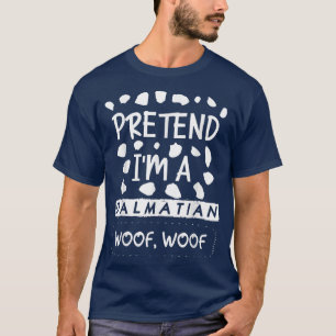 Funny Lazy Halloween Costume Pretend I'm A Dalmati T-Shirt