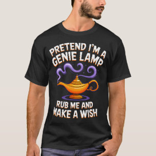 Funny Lazy Halloween Costume Pretend I'M A Genie L T-Shirt