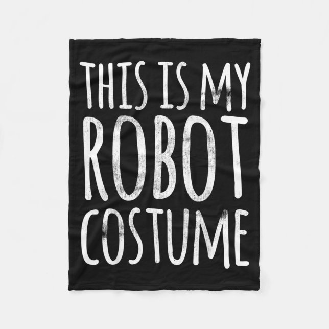 Funny Lazy Halloween Fleece Blanket (Front)