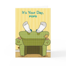 Funny Lazy Happy Father's Day Greeting Card