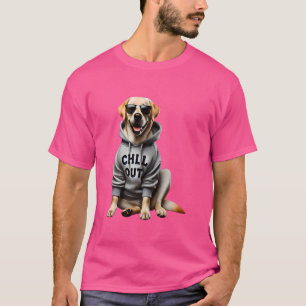 Funny Lazy Labrador Retriever Dog Chillin Dogs Chi T-Shirt