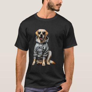 Funny Lazy Labrador Retriever Dog Chillin Dogs Chi T-Shirt