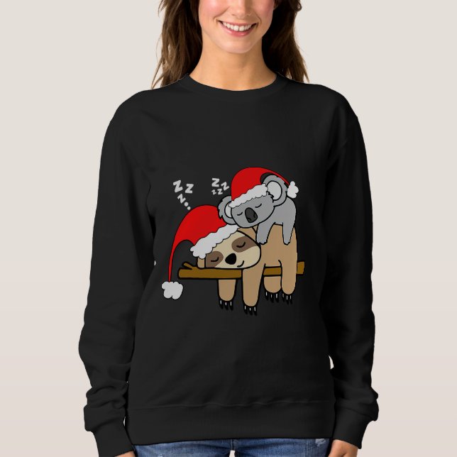 Funny Lazy Sloth Bakoala Mama Bear Sweatshirt (Front)