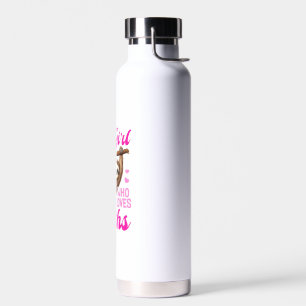 Funny Lazy Sloth Just a Girl Who Loves Sloths T-Sh Water Bottle