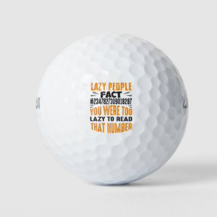 Funny Lazy Social Anxiety People Graphic Sarcastic Golf Balls