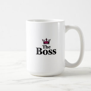 Funny Leadership Coffee Mug with Crown for Him