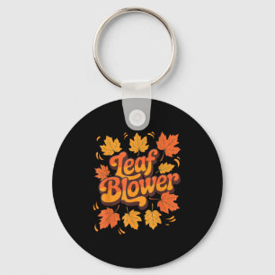 Funny Leaf Blower Fall Costume Couple Halloween Ma Key Ring