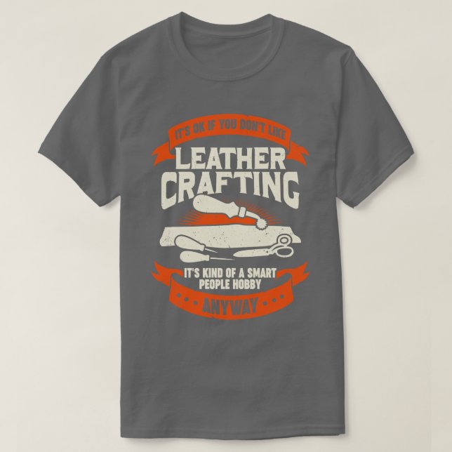 Funny Leathercraft Hob  T-Shirt (Design Front)