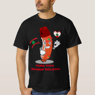 Funny Lebanese Funny Humour Lebanon Bologna   T-Shirt