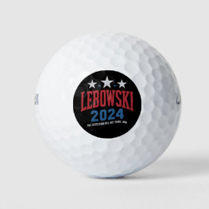 Funny Lebowski Political Election Vote 2024 Golf Balls
