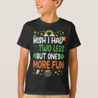 Funny Leg Amputee Survivor St. Patricks Day Costum