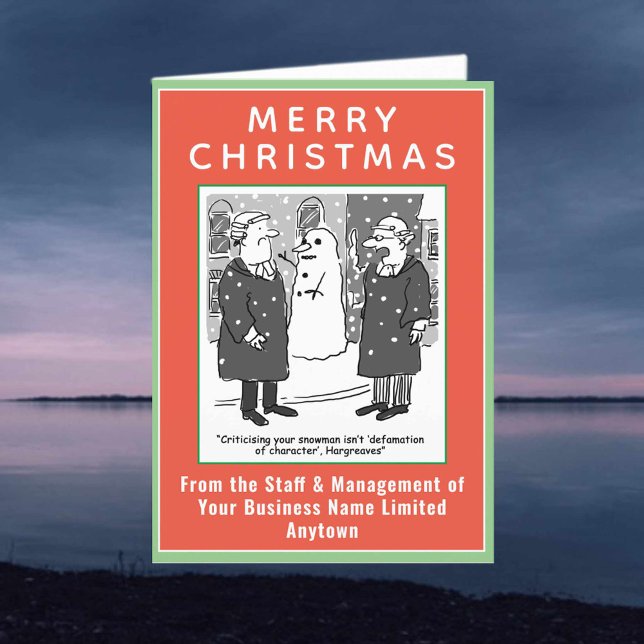 Funny Legal and Law Theme Christmas Holiday Card (Creator Uploaded)