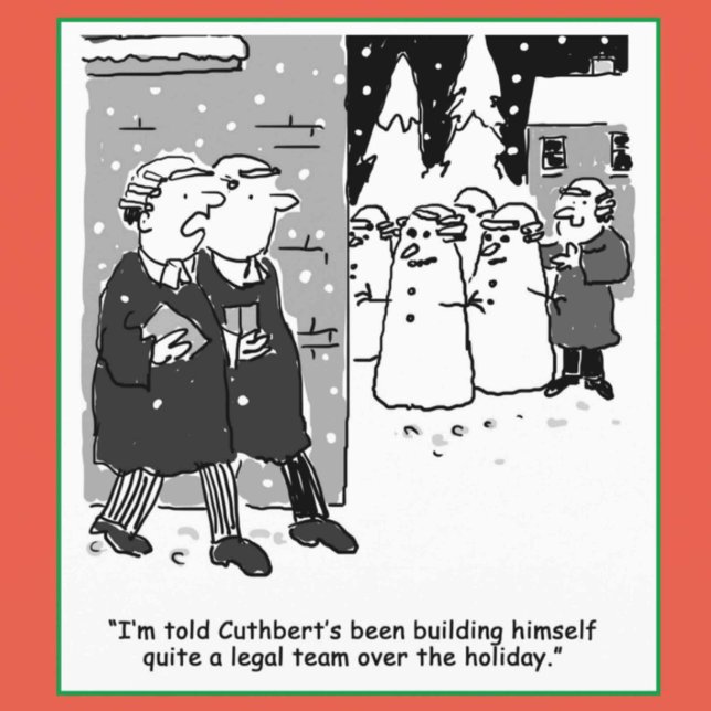 Funny Legal and Law Theme Christmas Holiday Card (Creator Uploaded)