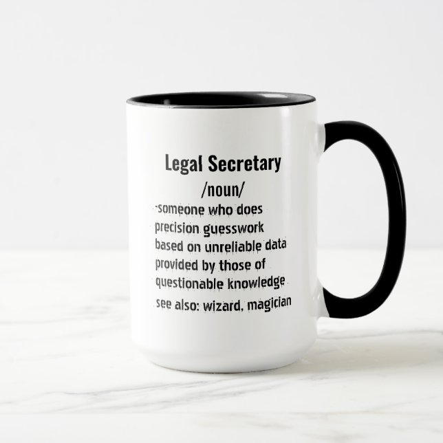 Funny Legal Secretary Definition gifts  Mug (Right)