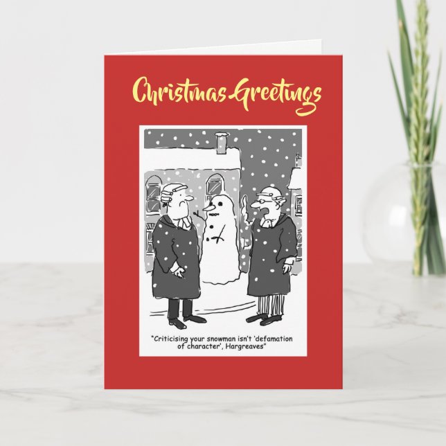 Funny Legal Services Christmas Card (Front)