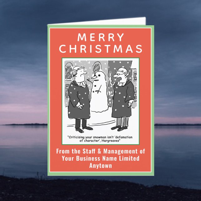 Funny Legal Theme with QR Code Christmas Holiday Card (Creator Uploaded)