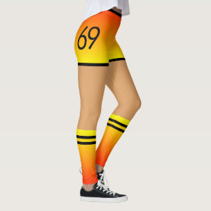 Funny Leggings with Faux Shorts Socks