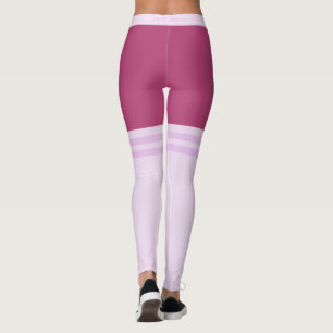 Funny Leggings with Faux Stripe Overknee Socks