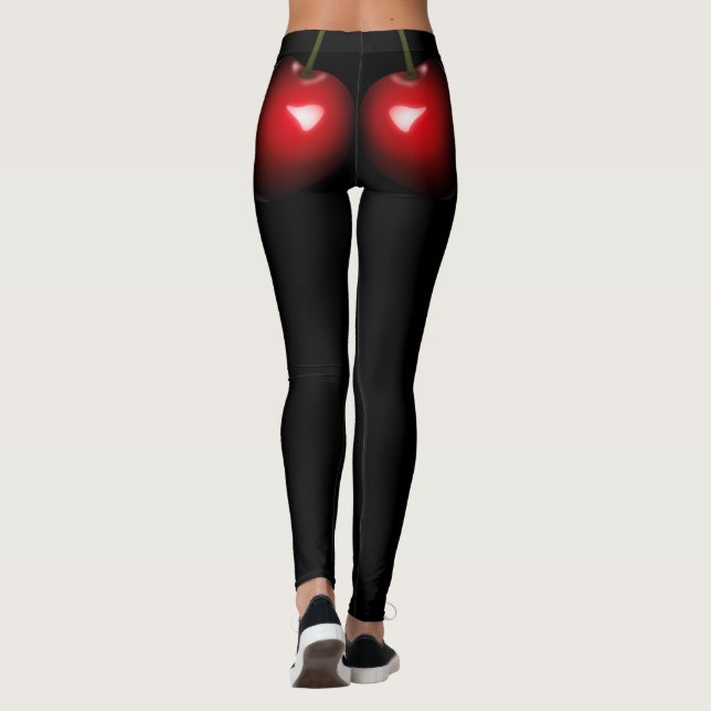 Funny Leggings with Red Sweet Chery (Back)