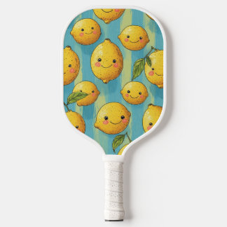Funny Lemon Faces Pickleball Paddle