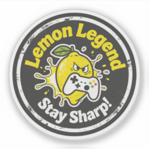 Funny Lemon Gamer "Lemon Legend" & "Stay Sharp!" 