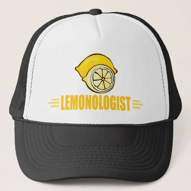 Funny Lemon Lover Trucker Hat (Front)