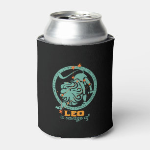 Funny Leo Zodiac Star Sign Astrology Birthday Can Cooler