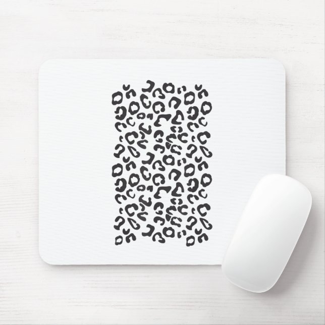 Funny Leopard Animal Mouse Mat (With Mouse)