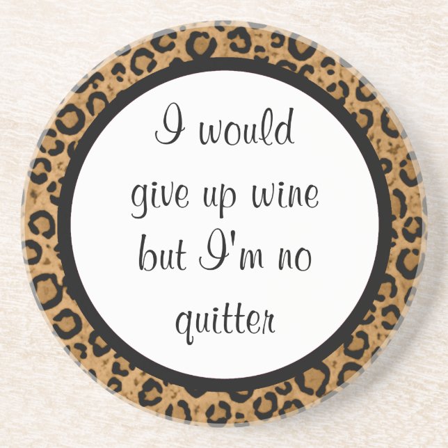 Funny Leopard Coaster (Front)