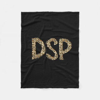 Funny leopard dsp direct support professional week fleece blanket