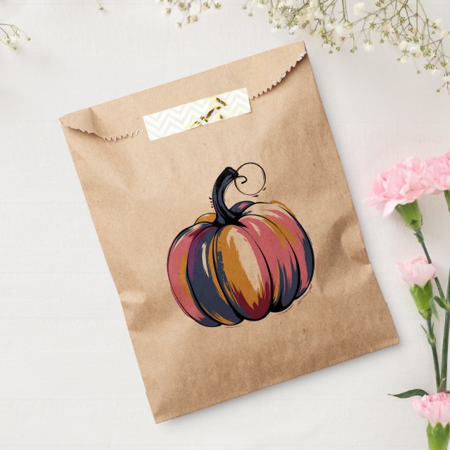 Funny Leopard Pumpkin Halloween Fall  Favour Bags (Sealed)