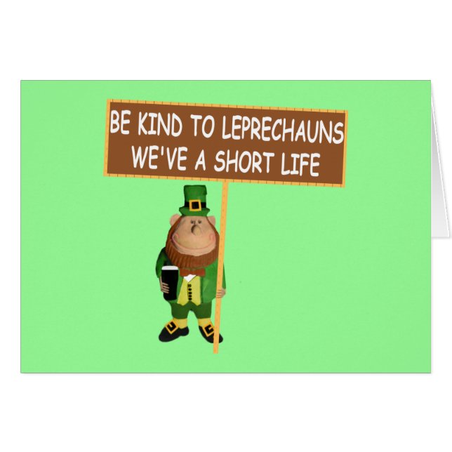 Funny Leprechaun (Front Horizontal)