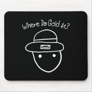 Funny Leprechaun Amateur Sketch Meme Irish St Patr Mouse Mat