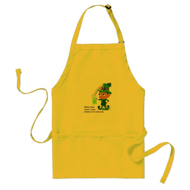 Funny Leprechaun Beer Apron (Front)