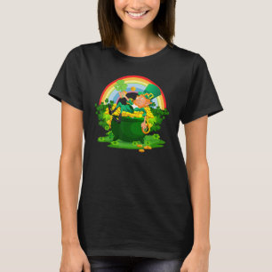 Funny Leprechaun Boys Girls Men Women St Patty's D T-Shirt