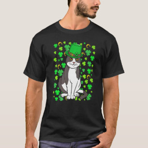 Funny Leprechaun Cat Shamrock St Patrick S Day 202 T-Shirt