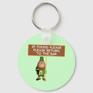 Funny leprechaun key ring